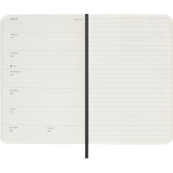 Agenda semanal de bolsillo de 12 meses con tapa blanda "Moleskine"