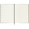 Agenda semanal XL de 12 meses con tapa dura "Moleskine"