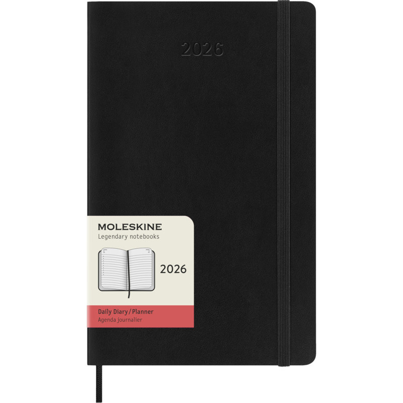 Agenda diaria de 12 meses con tapa blanda "Moleskine"