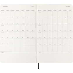 Agenda diaria de 12 meses con tapa blanda "Moleskine"