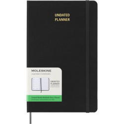 Agenda semanal L con tapa dura sin fecha "Moleskine"