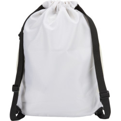Bolsa deportiva de 18 L con cordón y compartimento inferior de material reciclado con certificado GR