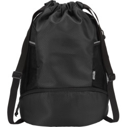 Bolsa deportiva de 18 L con cordón y compartimento inferior de material reciclado con certificado GR