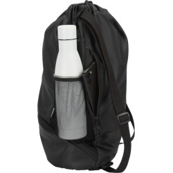 Bolsa deportiva de 18 L con cordón y compartimento inferior de material reciclado con certificado GR