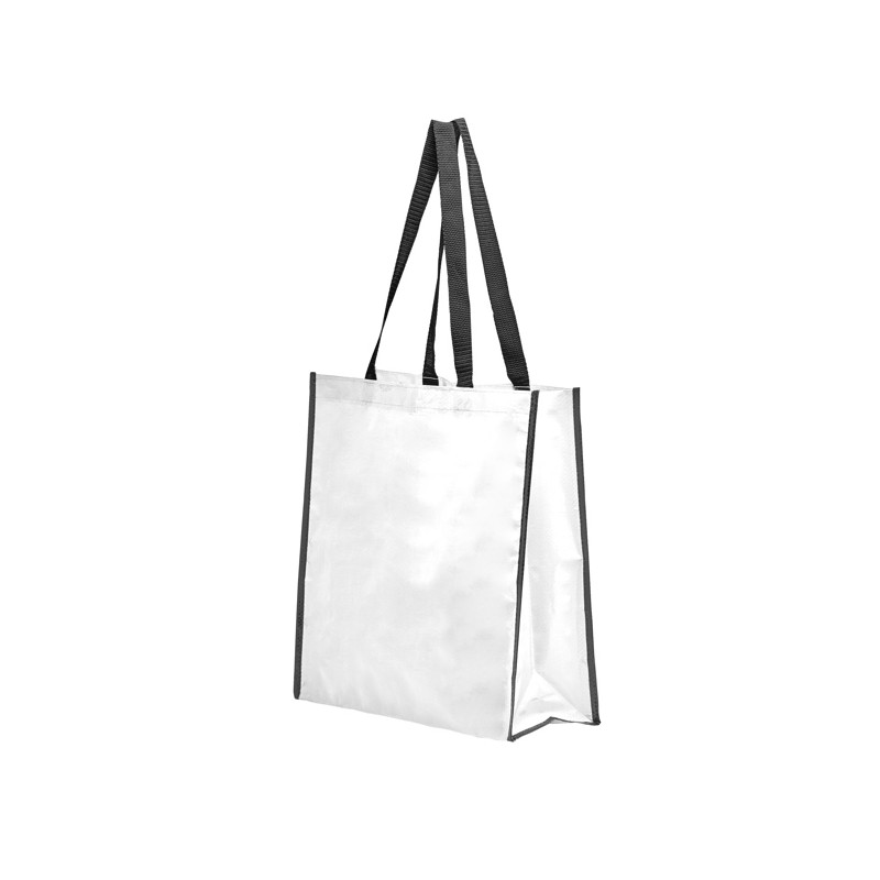 Bolsa de rafia laminada brillante reutilizable
