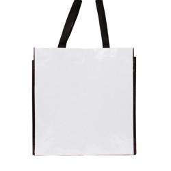 Bolsa de rafia laminada brillante reutilizable