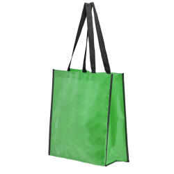 Bolsa de rafia laminada brillante reutilizable