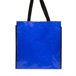 Bolsa de rafia laminada brillante reutilizable