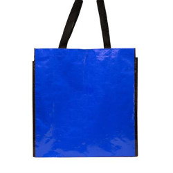 Bolsa de rafia laminada brillante reutilizable