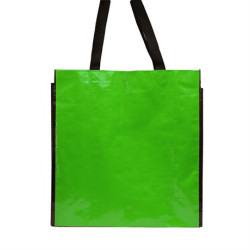 Bolsa de rafia laminada brillante reutilizable