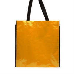 Bolsa de rafia laminada brillante reutilizable
