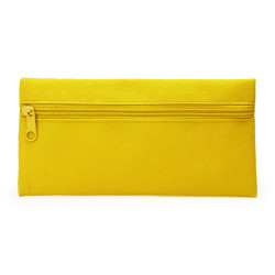 Estuche de color liso con cremallera a juego