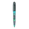 Bolígrafo con luz y mecanismo de giro. 1 pila botón incluida. Escritura azul.