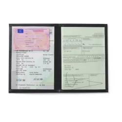 Funda documentos para el coche. Piel regenerada
