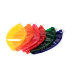 Balón inflable de PVC translúcido.