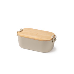 Fiambrera 1 l. de PP y tapa de bambú