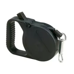 CORREA EXTENSIBLE PARA PERRO NEGRO