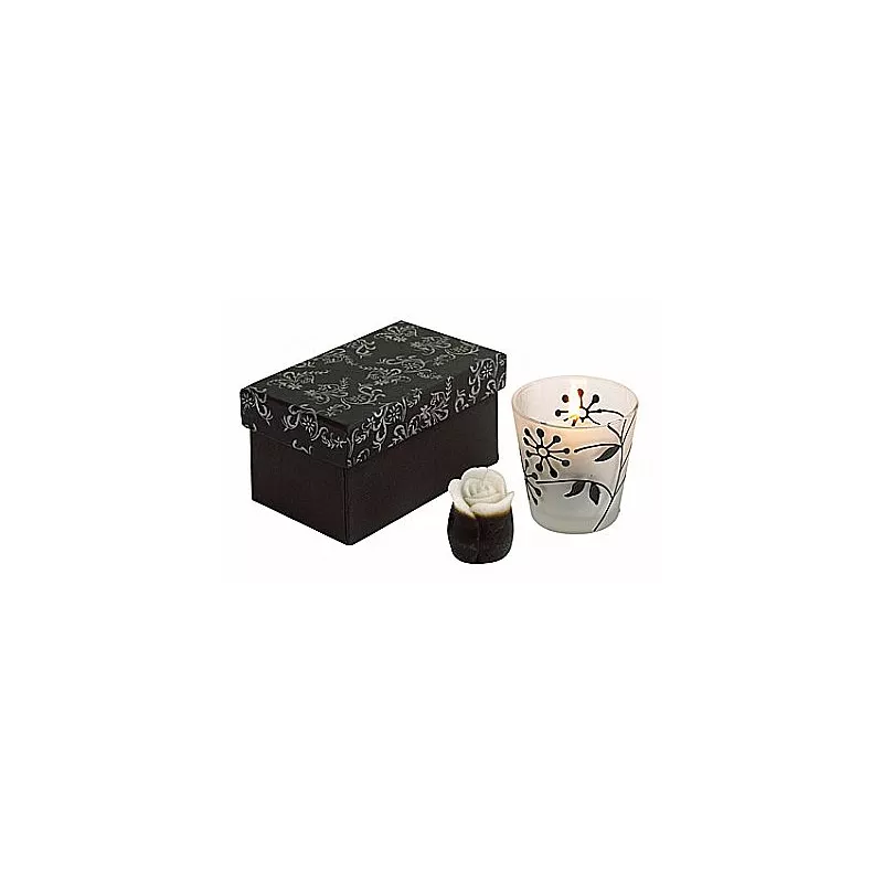 PORTA VELAS EN CAJA DE REGALO