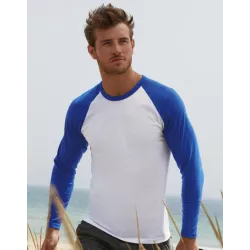 Camiseta Baseball Manga Larga Fruit of the Loom Color