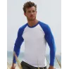 Camiseta Baseball Manga Larga Fruit of the Loom Color