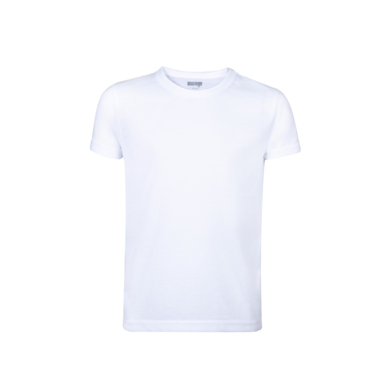 Camiseta Niño 100% Poliéster 140 g/ m2. Tacto Algodón