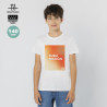 Camiseta Niño 100% Poliéster 140 g/ m2. Tacto Algodón