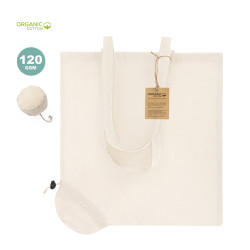 Bolsa Plegable 100% Algodón Orgánico 120 g/ m2