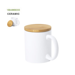Taza Cerámica/ Bambú 370ml