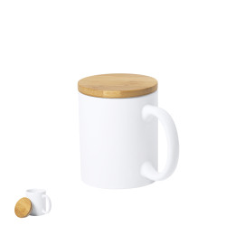 Taza Cerámica/ Bambú 370ml
