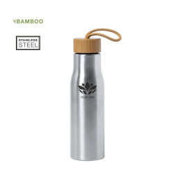 Bidón Acero Inox/ Bambú 600 ml