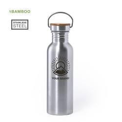 Bidón Acero Inox/ Bambú  800 ml
