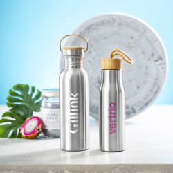 Bidón Acero Inox/ Bambú  800 ml