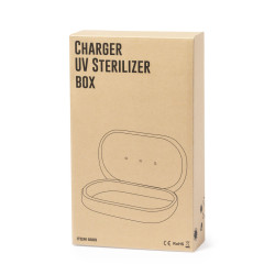 Caja Esterilizadora UV Cargador Bambú/ ABS