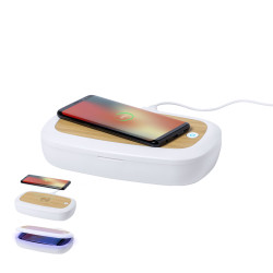 Caja Esterilizadora UV Cargador Bambú/ ABS