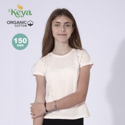Camiseta Niño "keya" 100% Algodón Orgánico Ring Spun, Single Jersey 150 g/ m2