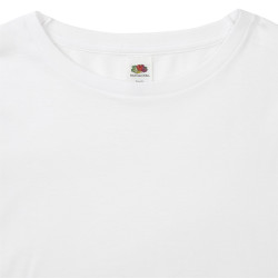 Camiseta Adulto Blanca 100% Algodón Peinado Ring Spun 140 g/ m2