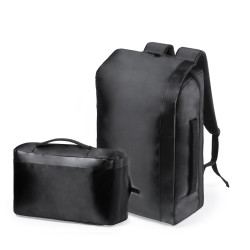 Mochila Portadocumentos Poliéster 300D/ Polipiel