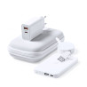 Set Power Bank 3 Accesorios. Power Bank Inalámbrico 5W, 4000 mAh, 1 Salida USB y 1 Tipo C, Entrada T