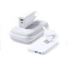 Set Power Bank 3 Accesorios. Power Bank Inalámbrico 5W, 4000 mAh, 1 Salida USB y 1 Tipo C, Entrada T