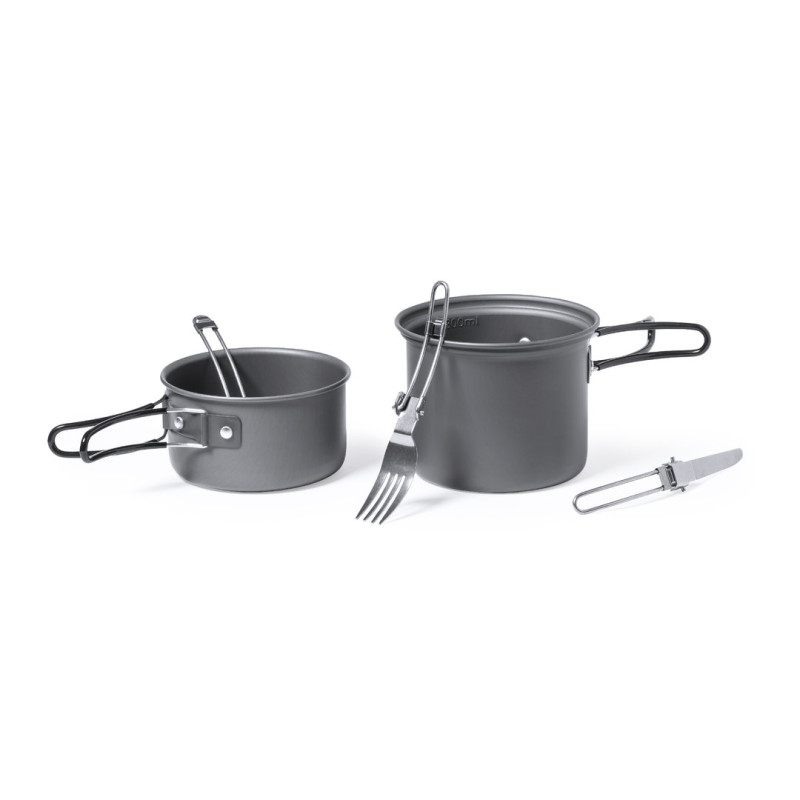 Set Menaje Camping Acero Inox/ Aluminio