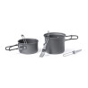 Set Menaje Camping Acero Inox/ Aluminio