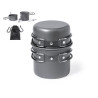 Set Menaje Camping Acero Inox/ Aluminio