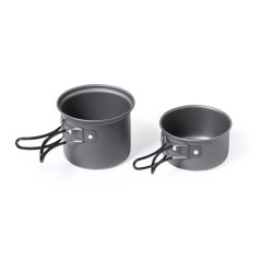 Set Menaje Camping Acero Inox/ Aluminio