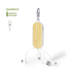 Cable Cargador Caña de Trigo/ ABS/ Bambú