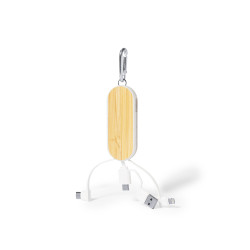 Cable Cargador Caña de Trigo/ ABS/ Bambú