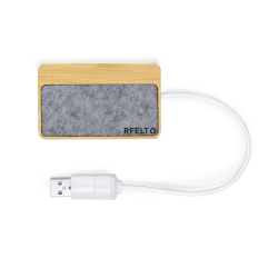 Puerto USB Fieltro RPET/ Bambú