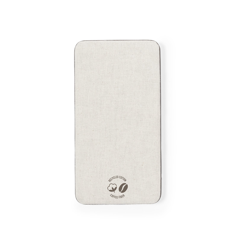 Power Bank Fibra de Café/ ABS/ Algodón Reciclado