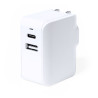 Adaptador Enchufes con indicador LED, salida USB y tipo C