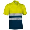 Polo Alta Visibilidad Build Adulto Amarillo Flúor/Verde Botella