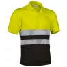 Polo Alta Visibilidad Build Adulto Amarillo Flúor/Verde Botella